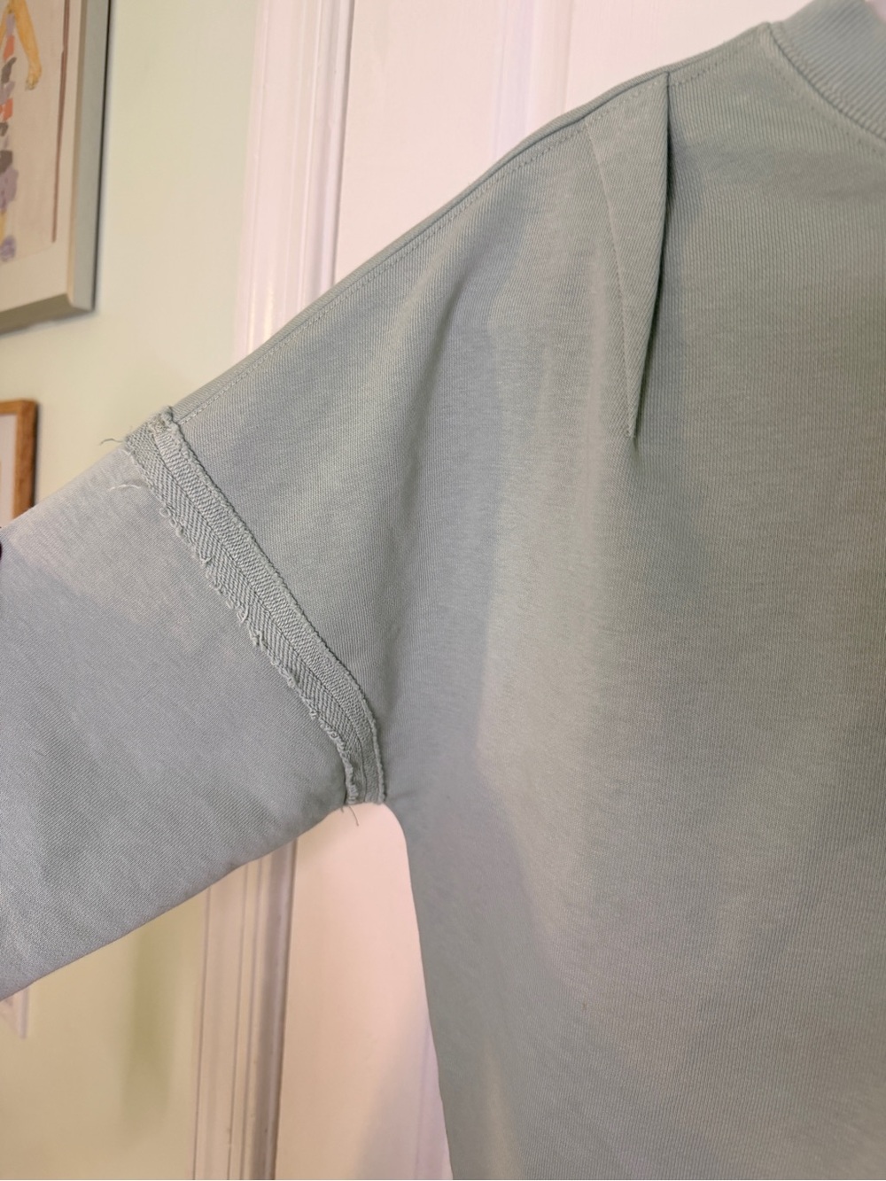 REISS Sage Green Crewneck Sweatshirt Women’s Small Minimalist - Picture 5 of 7